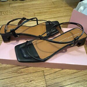 Intentionally Blank Black Anca Heel Size 36